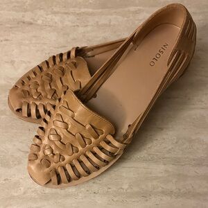 Nisolo Women's Woven Leather Huarache
